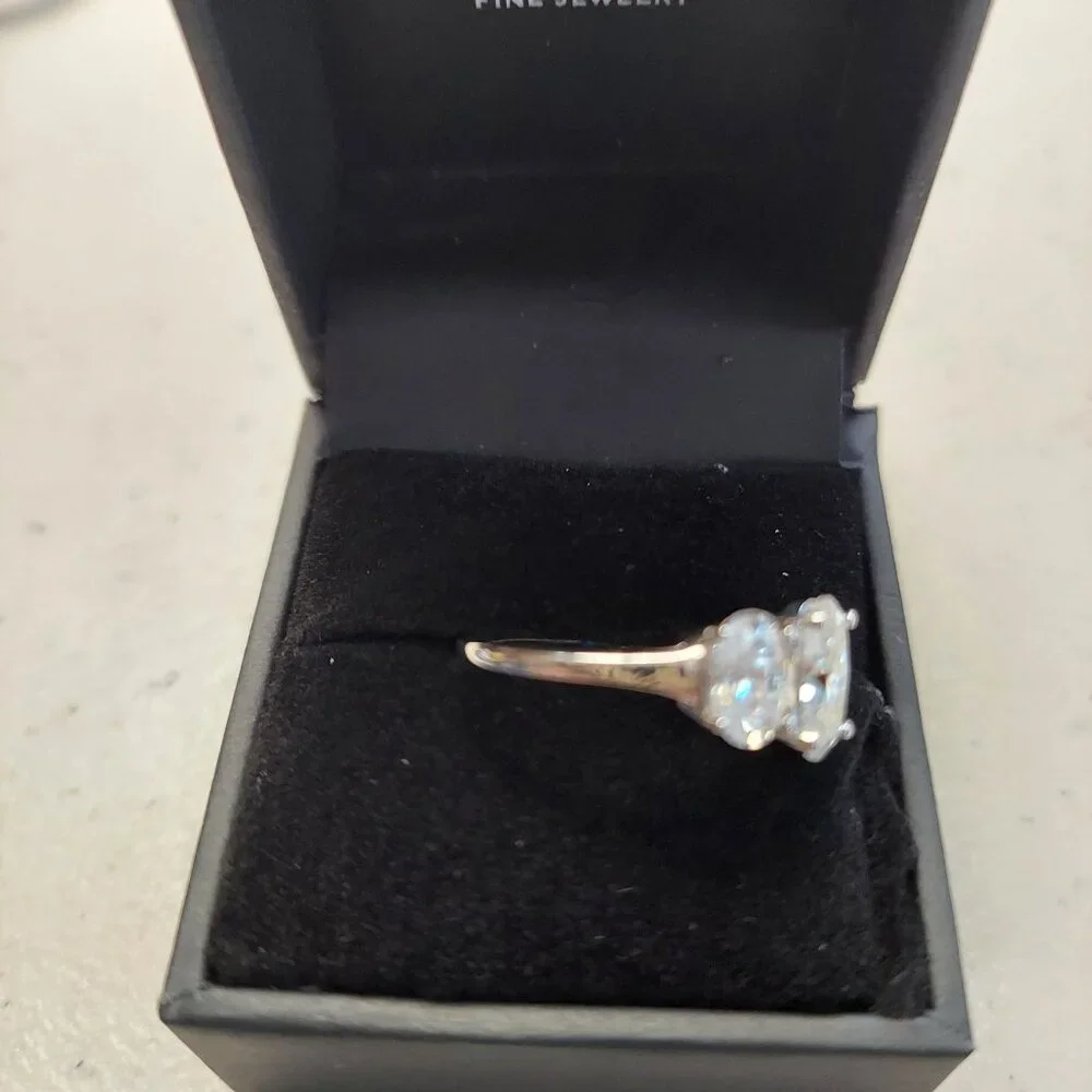 Macy's Moissanite Three Stone Ring (4 ct. t.w.)